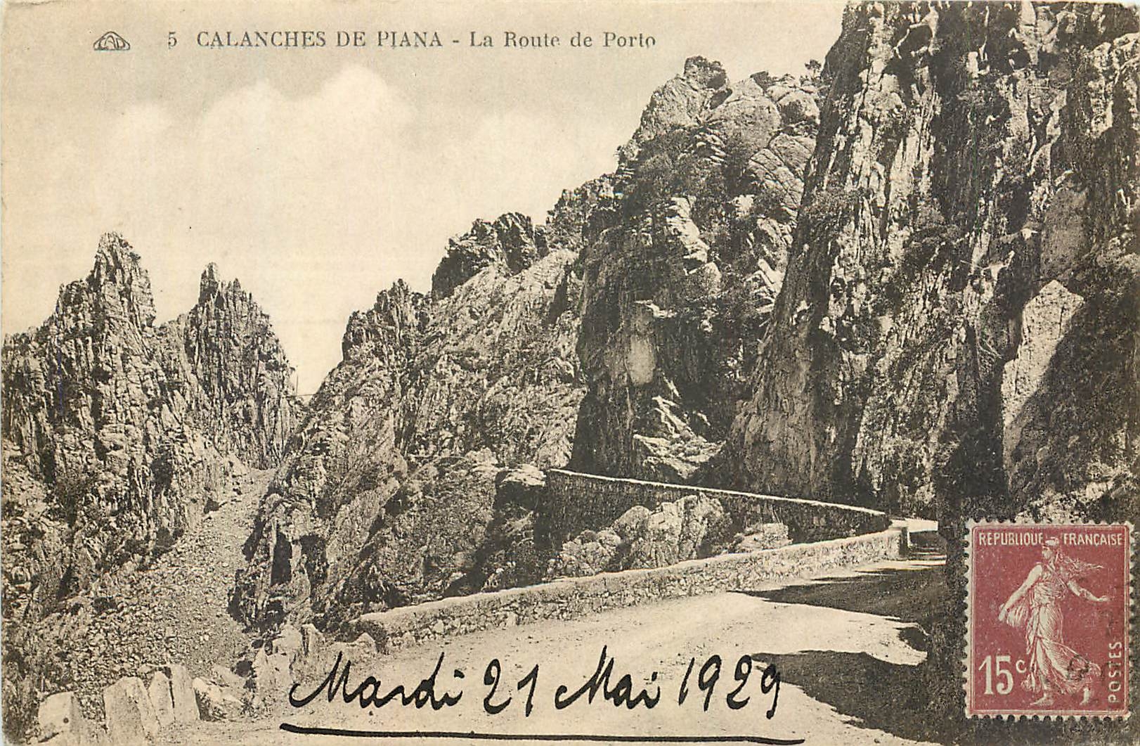CPA Calanches de Piana la Route de Porto 
