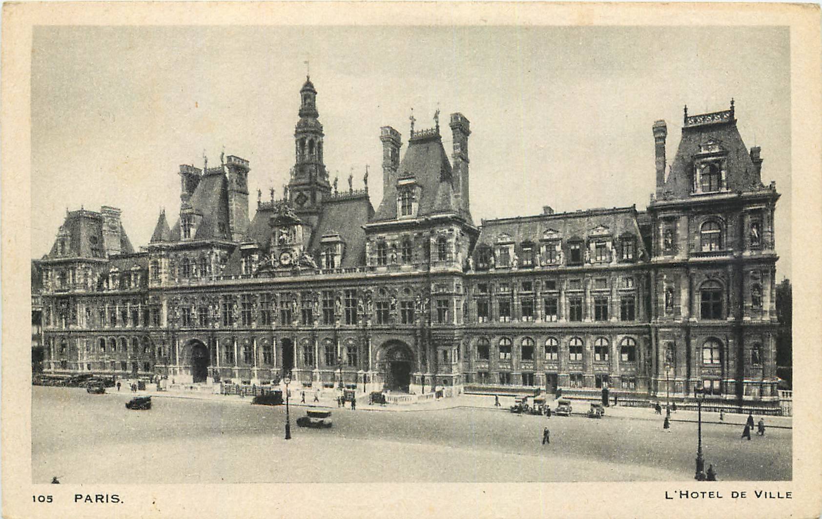 CPA Paris L'Hotel de Ville 