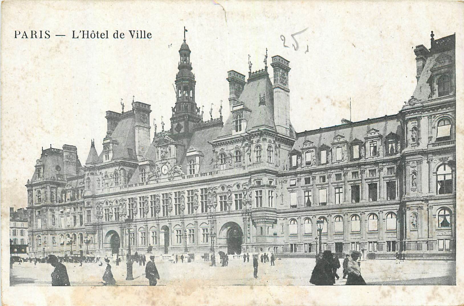 CPA Paris L'Hotel de Ville 