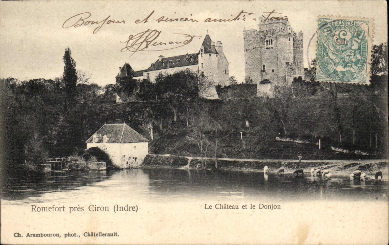 Romefort close Ciron CPA the castle and the keep