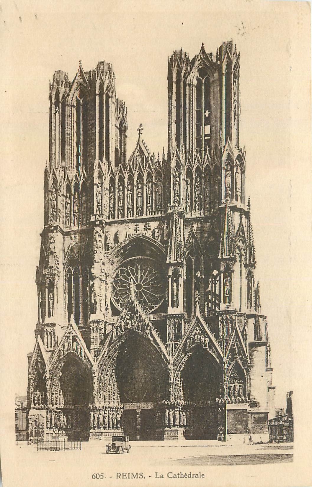 CPA Reims la Cathedrale 