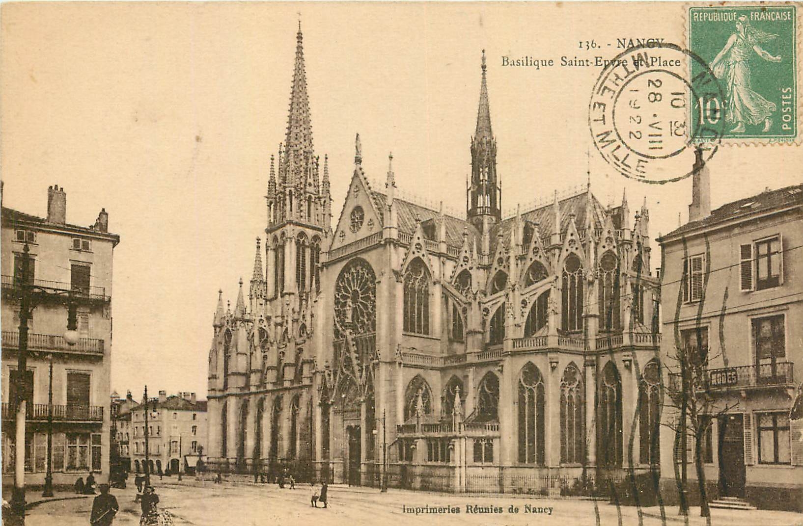 CPA Nancy Basilique Saint Epvre et Place 