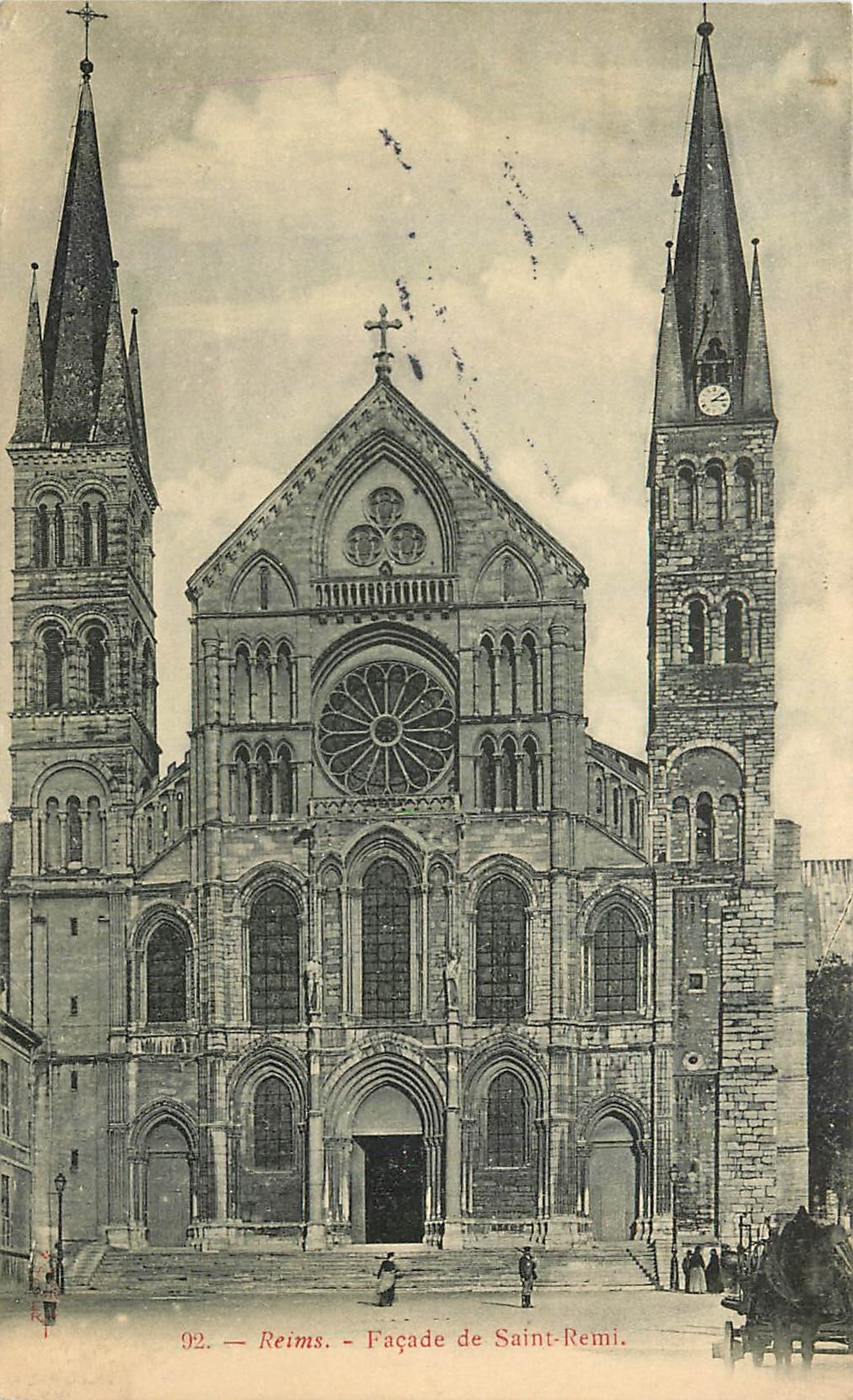 CPA Reims Facade de Saint Remi 