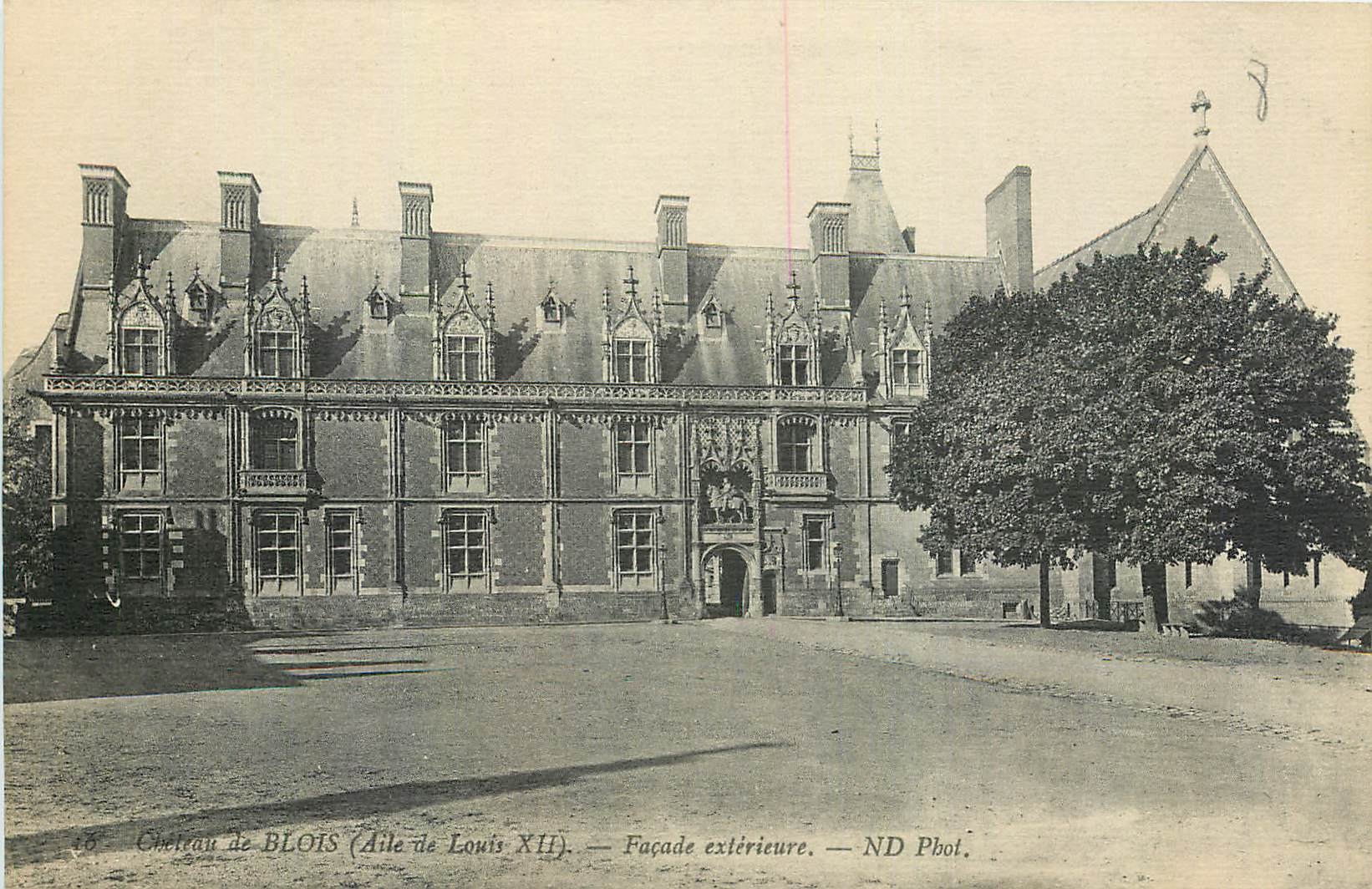 CPA Chateau de Blois Aile de Louis XII facade exterieure 