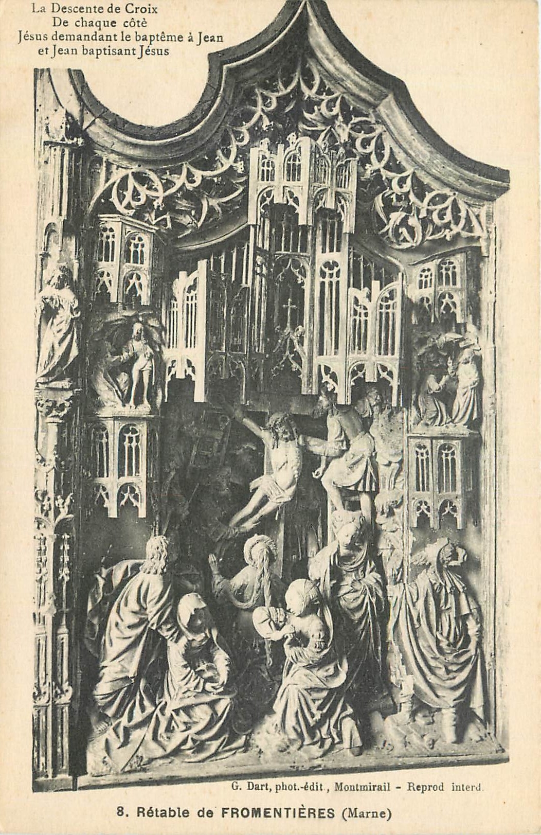 CPA Retable de Fromentieres Marne