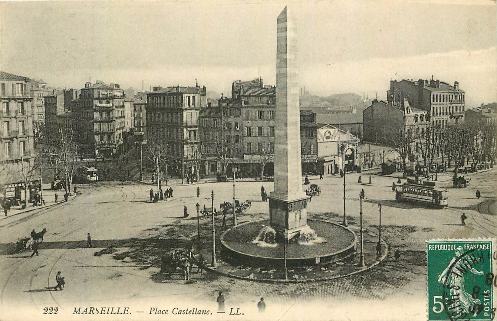 CPA Marseille Place Castellane 