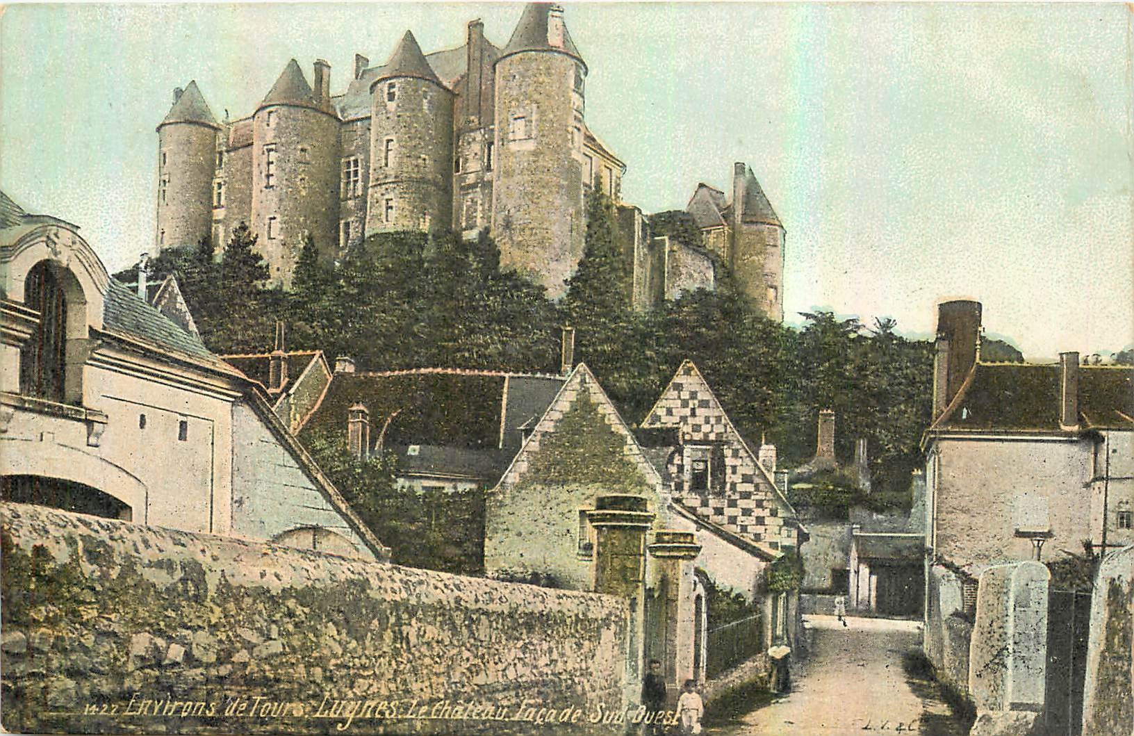 CPA Environs de Tours Luynes Le Chateau Facade sud ouest 