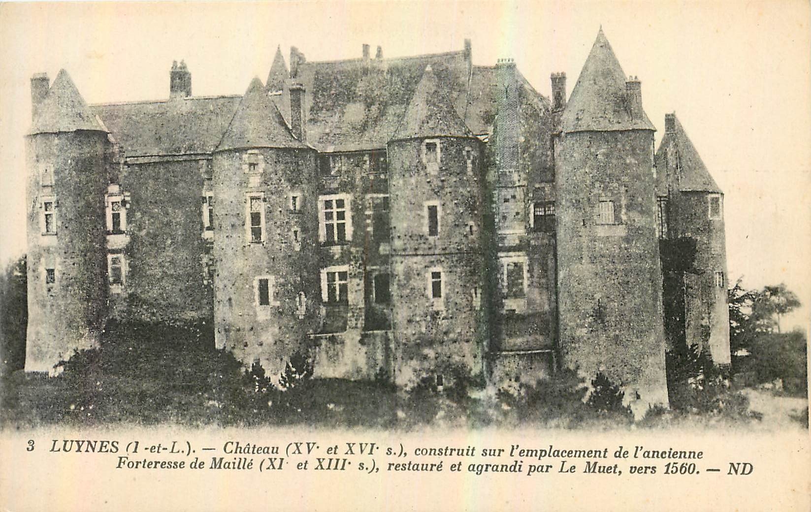 CPA Luynes I et L Chateau construit sur l'emplacement de l'ancienne Fortresse de Maille
