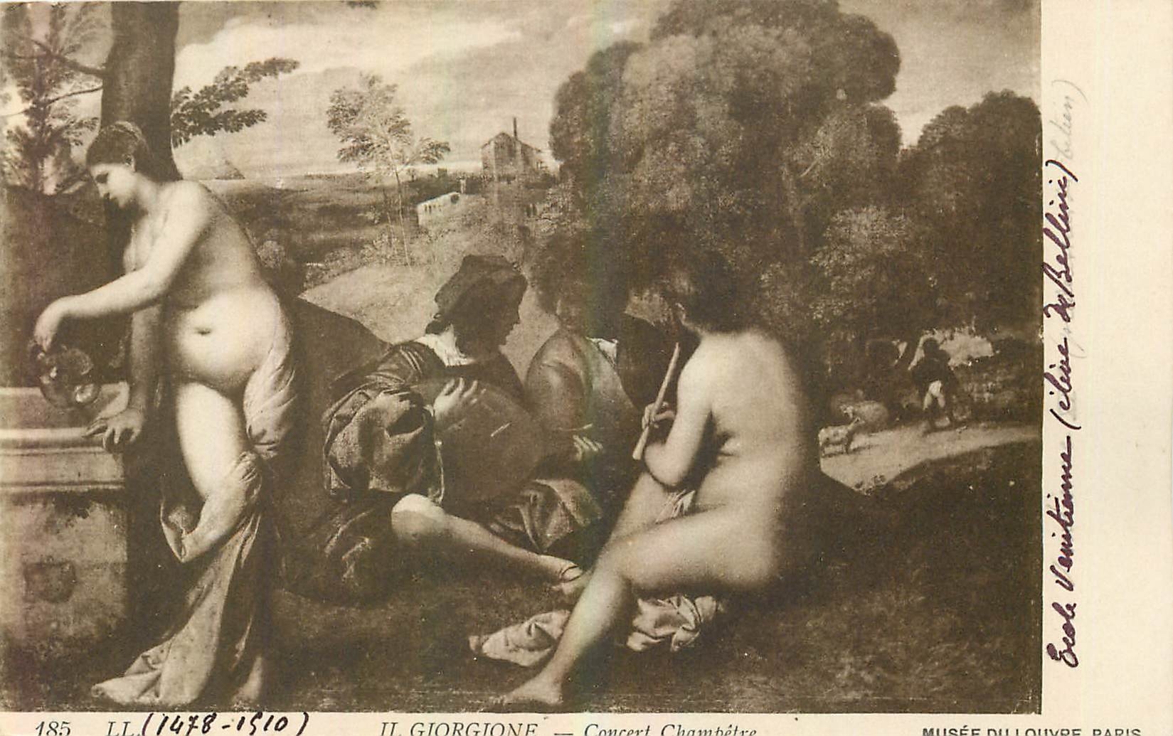 CPA Il Giorgione Musee du Louvre Paris 