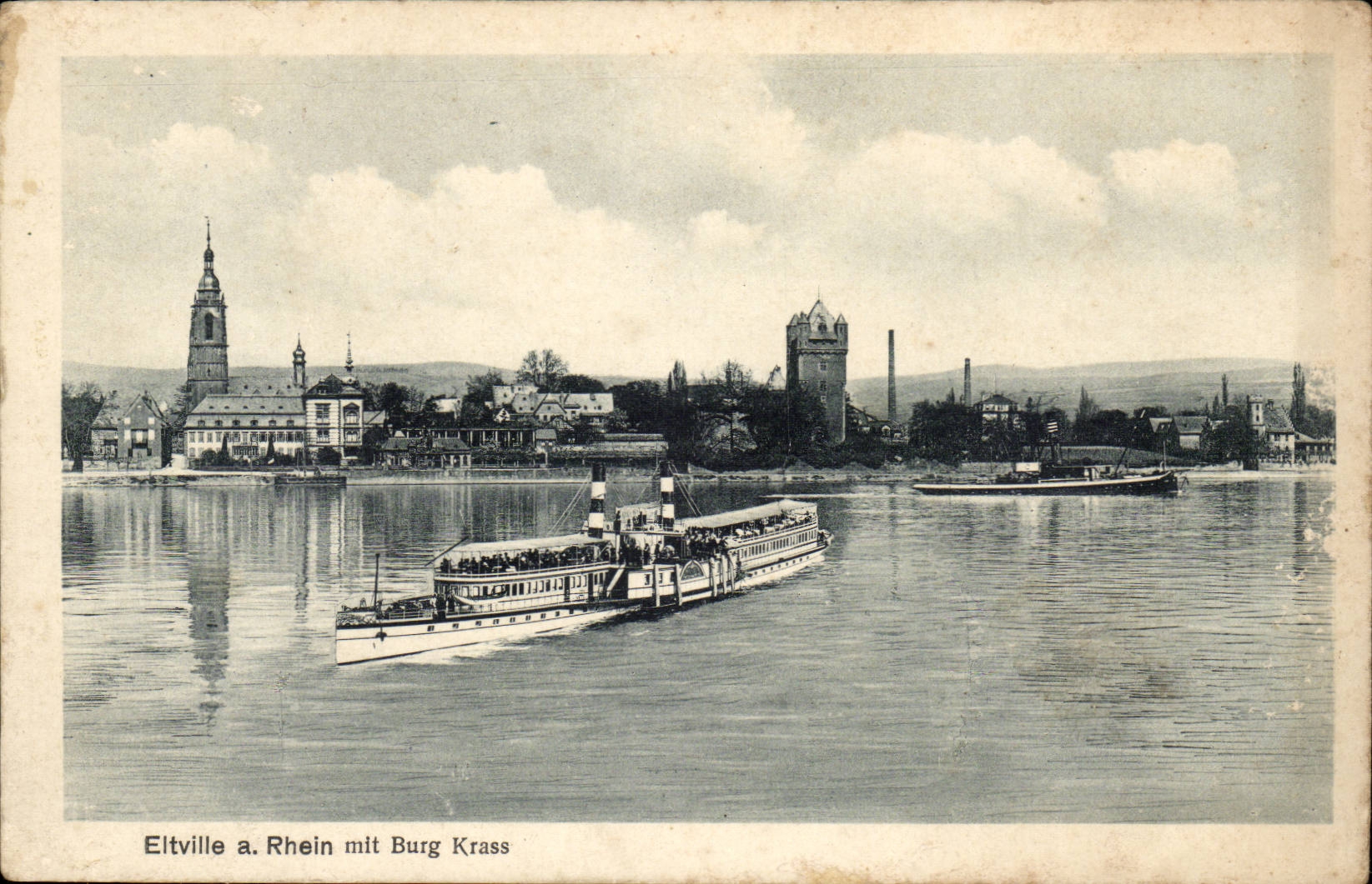 Germany Germany etwille has Rhein put Burg Krass (boat ship)
