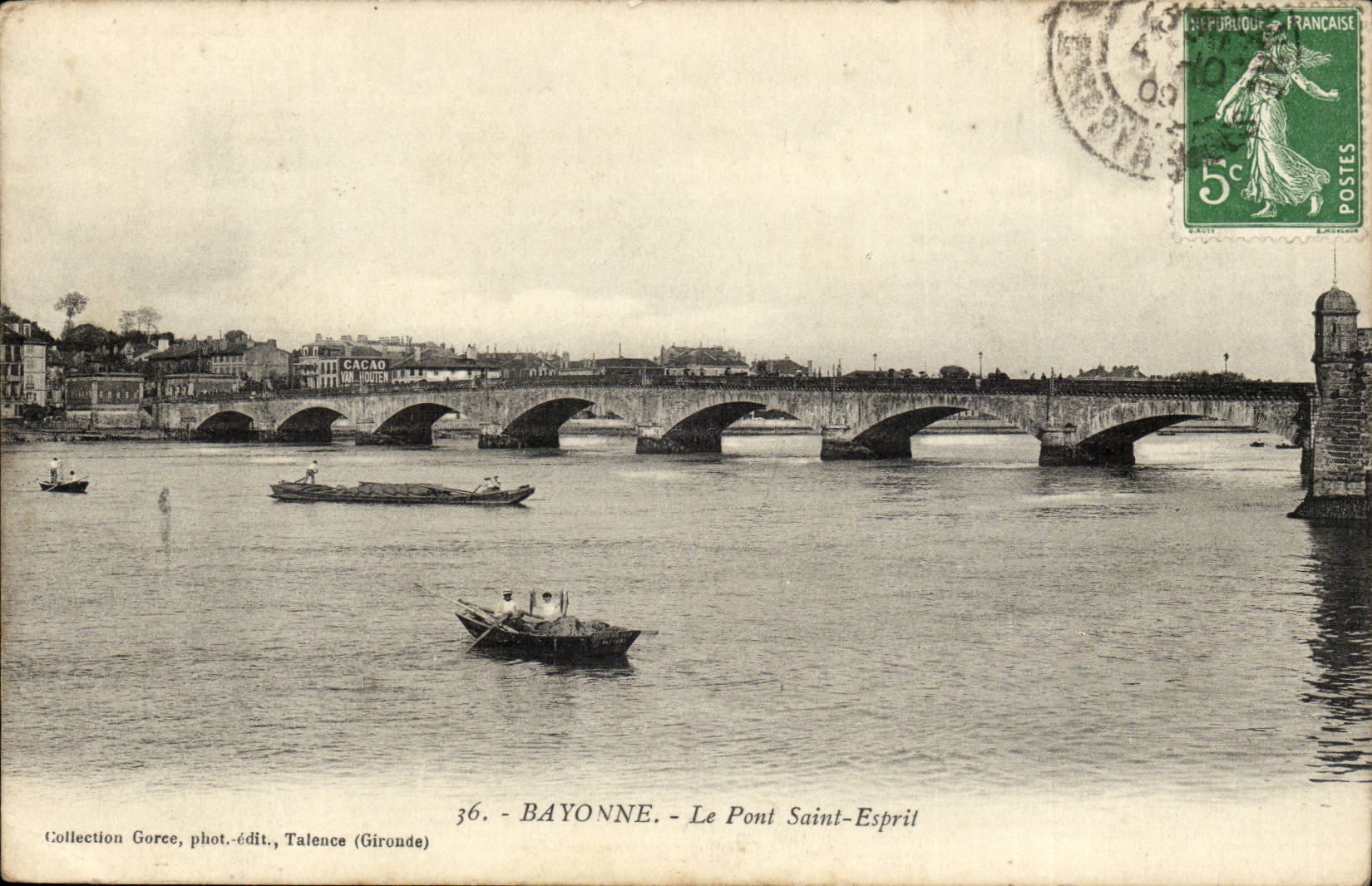 Bayonne CPA the bridge Saint Spirit