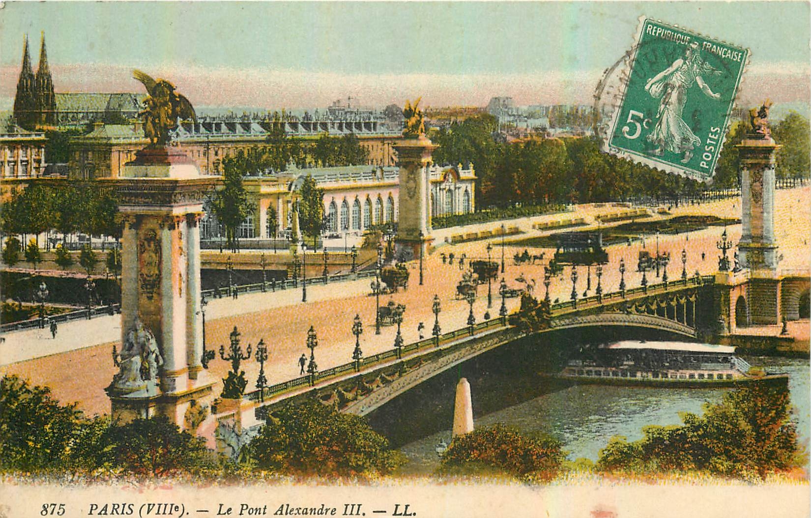 CPA Paris VIII le Pont Alexandre III 