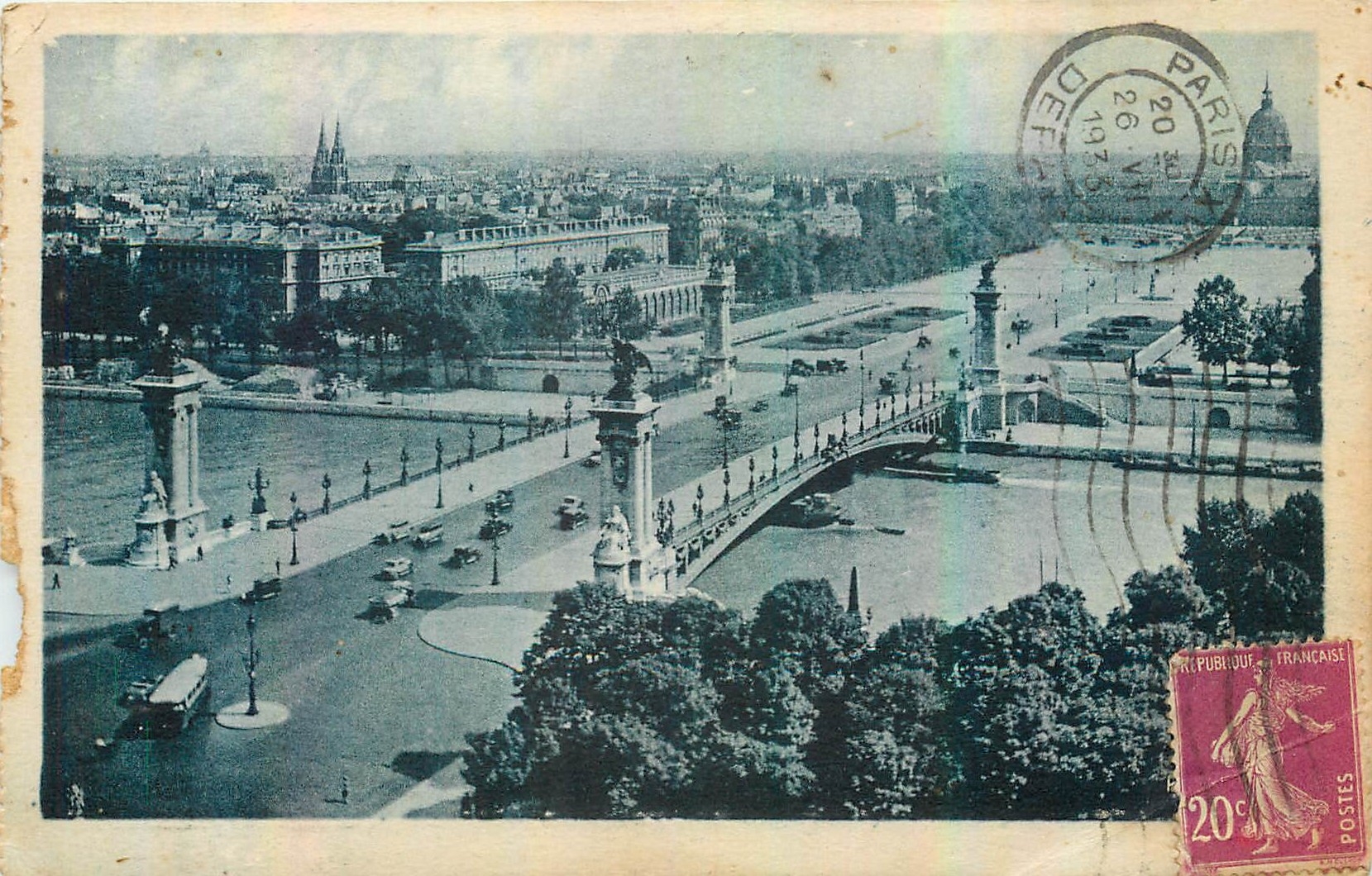 CPA Les Jolis Coins de Paris le Pont Alexandre III et l'esplanade des Invalides