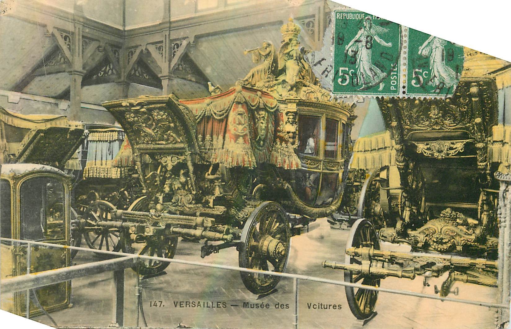 CPA Versailles Musee des Voitures