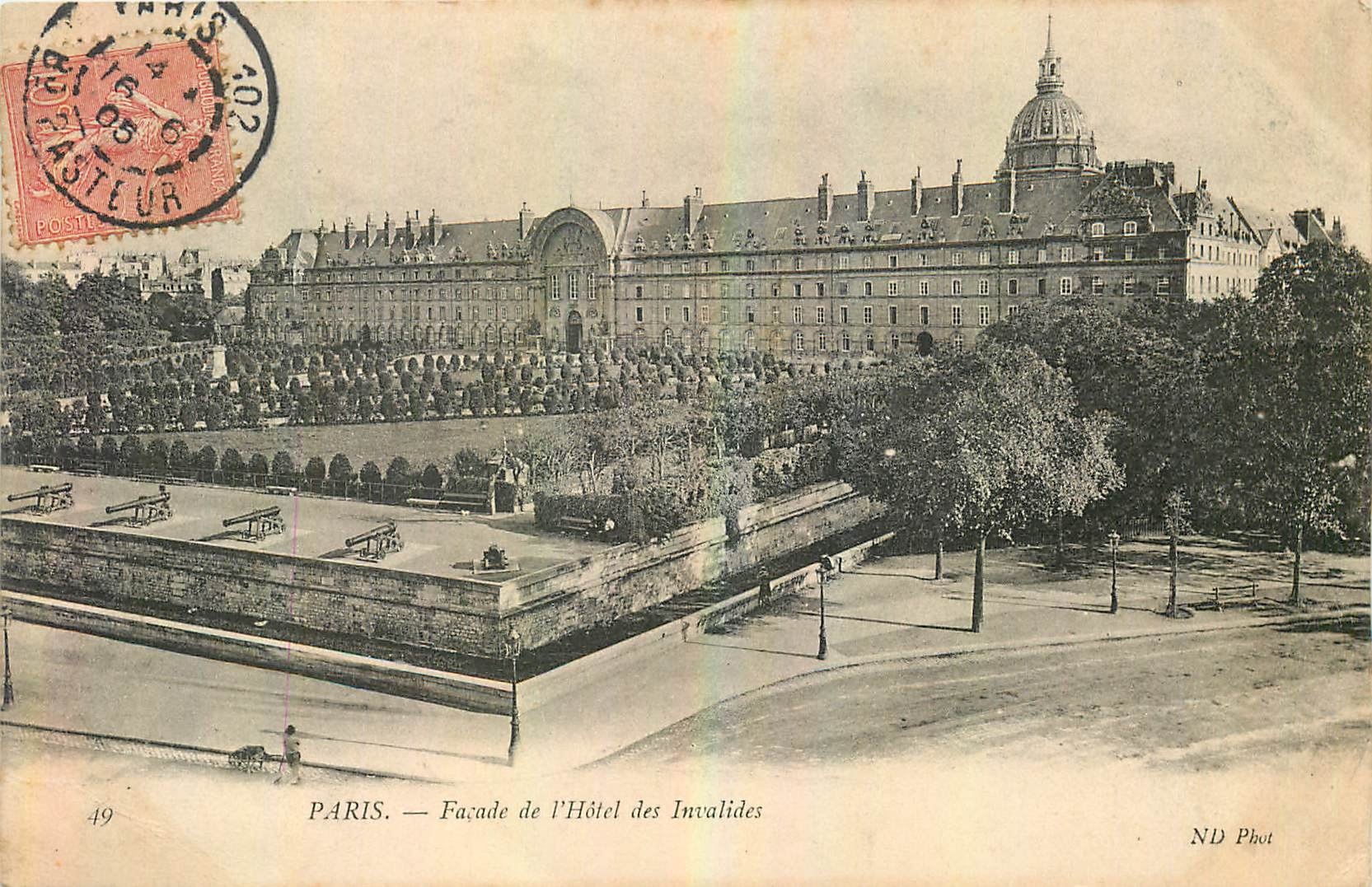 CPA Paris Facade de l'Hotel de Invalides 