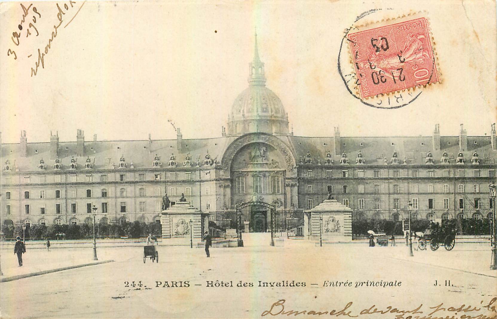 CPA Paris Hotel des Invalides Entree principale 