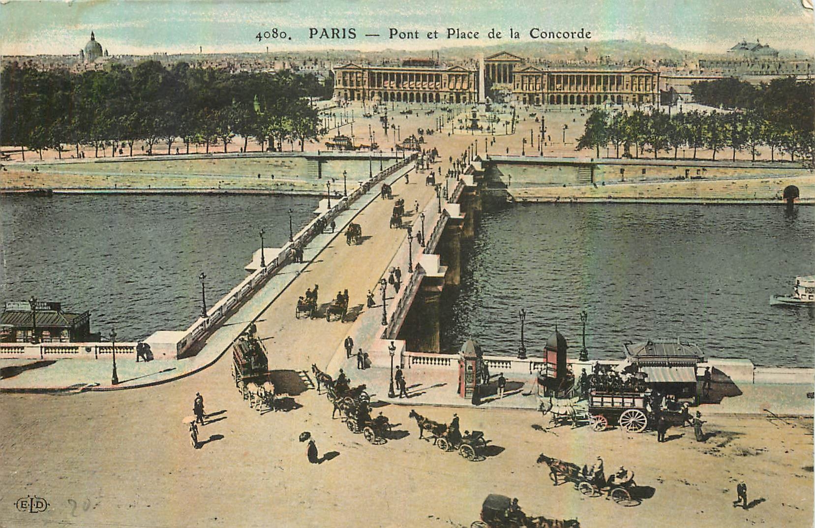 CPA Paris Pont et Place de la Concorde 