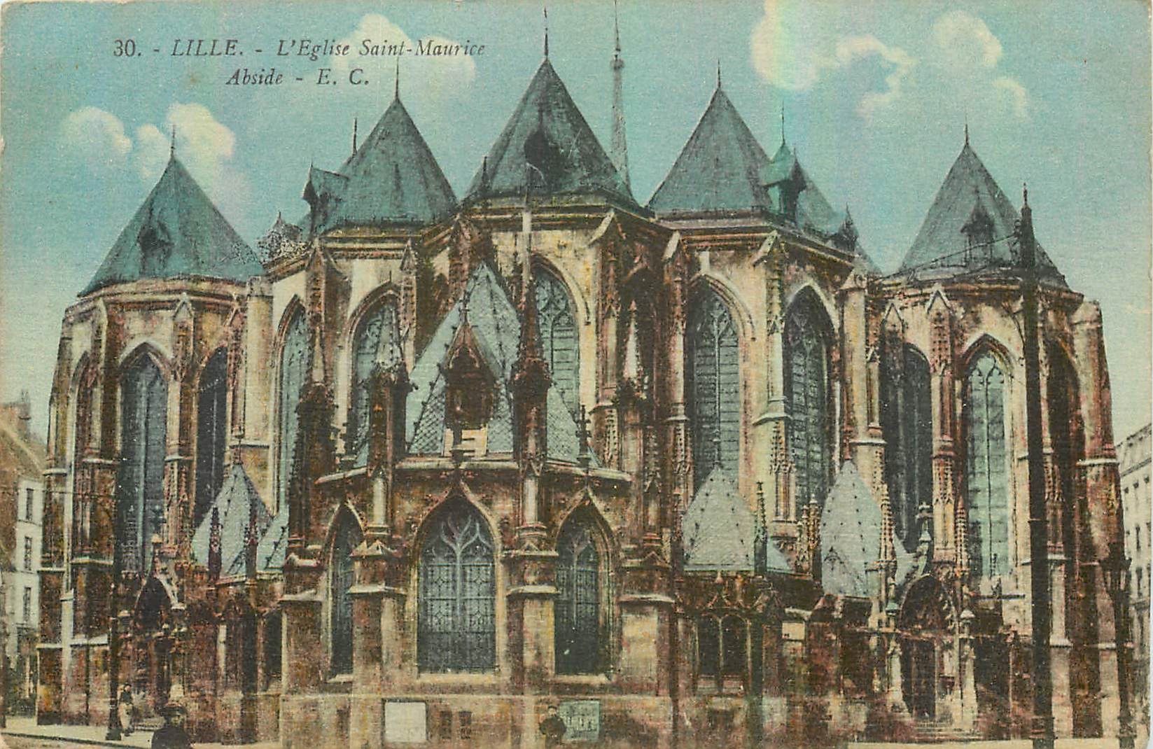 CPA Lille l'eglise Saint Maurice abside 