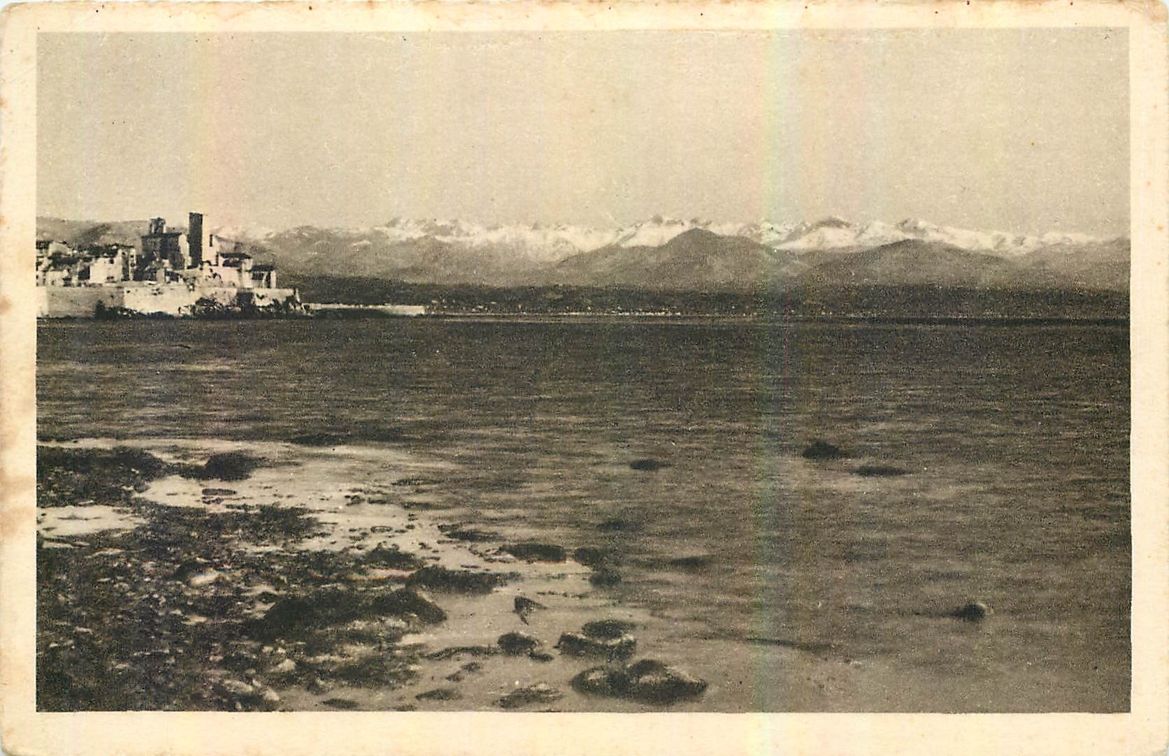 CPA Antibes et la Chaine des Alpes Neigeuses 