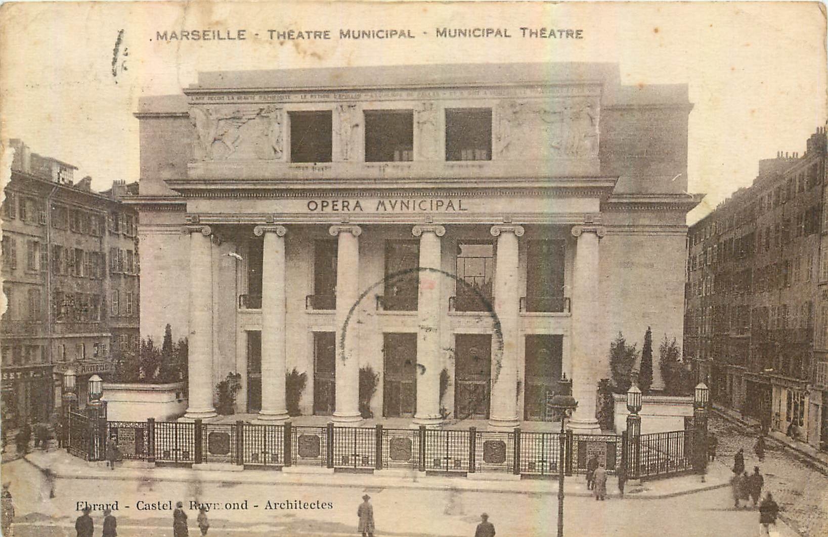 CPA Marseille Theatre Municipal 