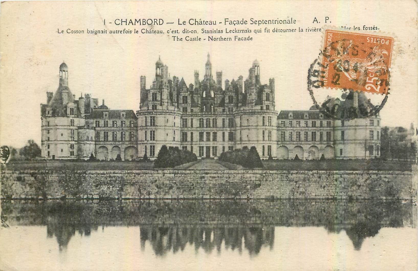 CPA Chambord Le Chateau Facade Septentrionale