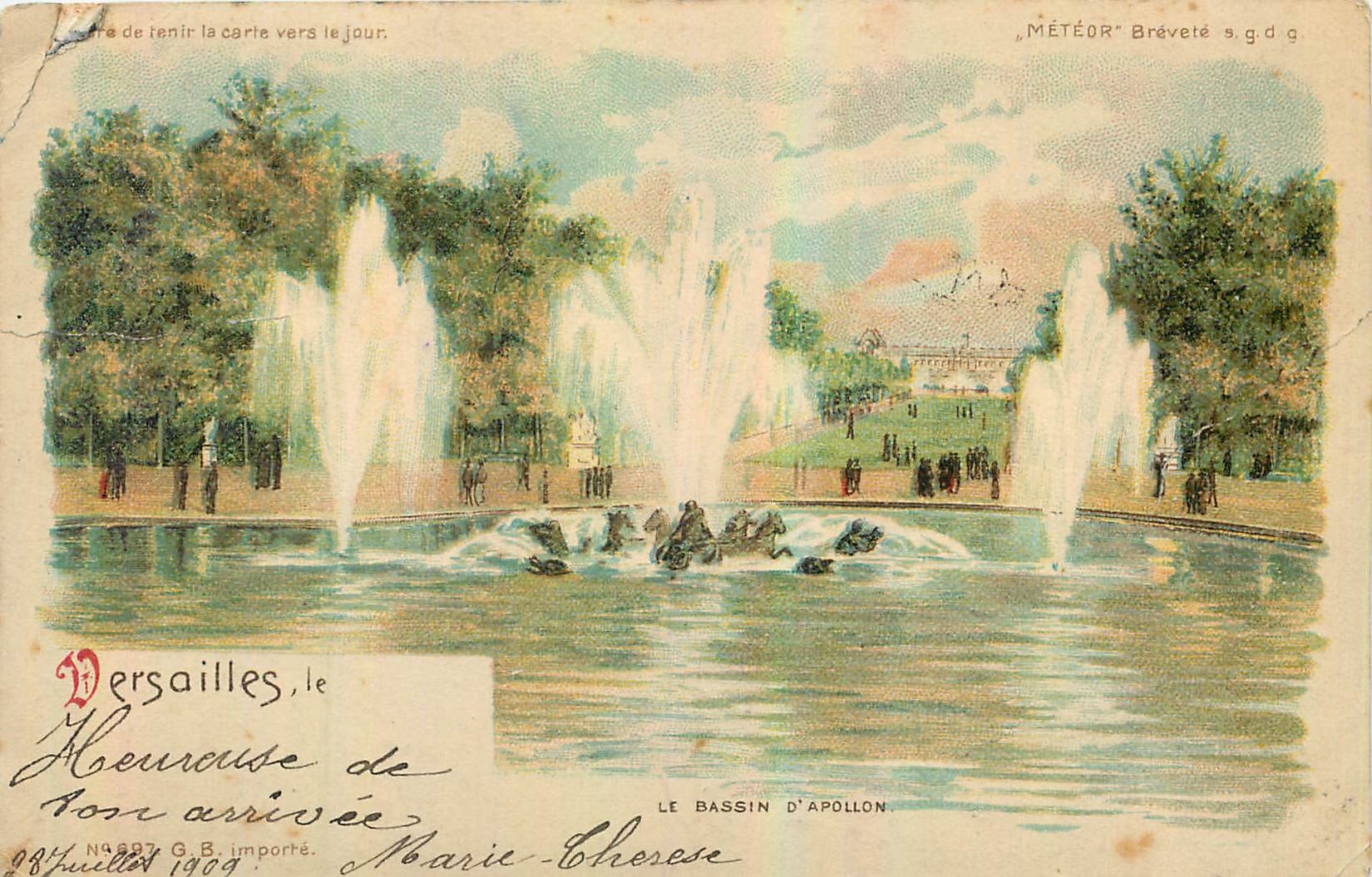 CPA Le Bassin d'Apollon 