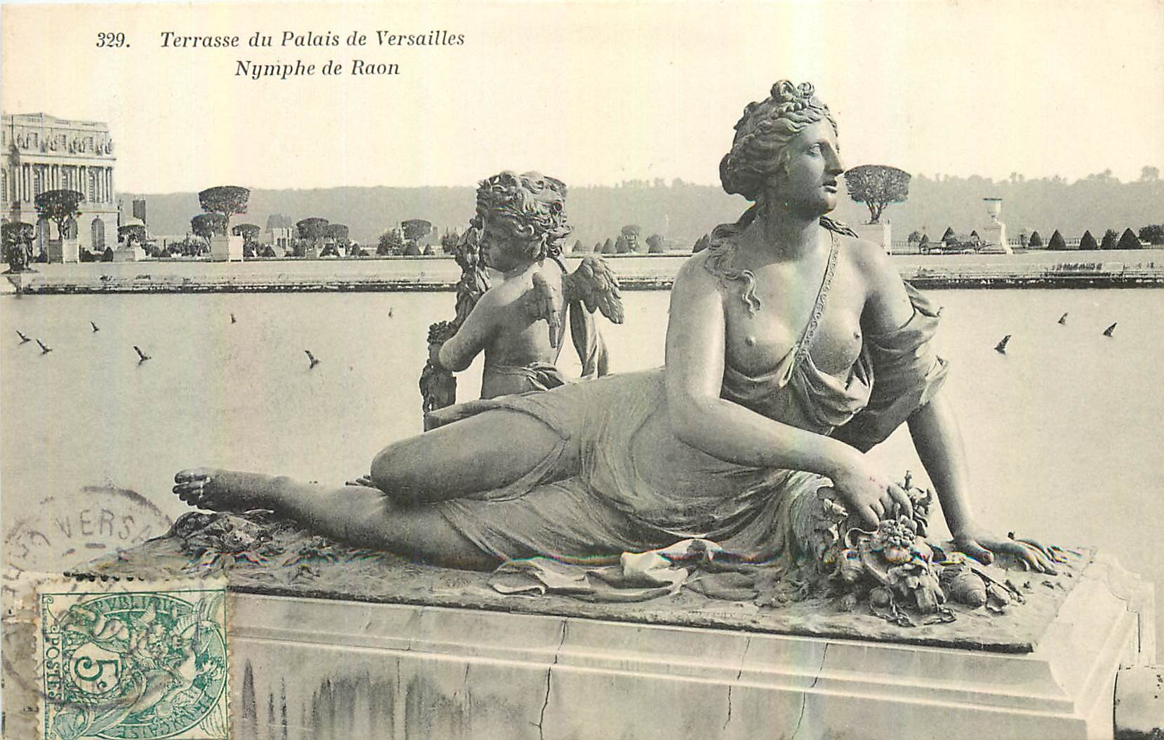 CPA Terrasse du Palais de Versailles Nymphe de Raon 