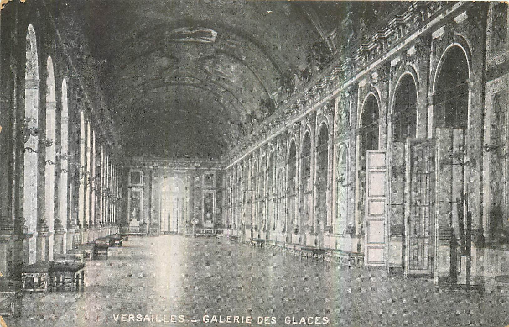 CPA Versailles galerie des glaces 