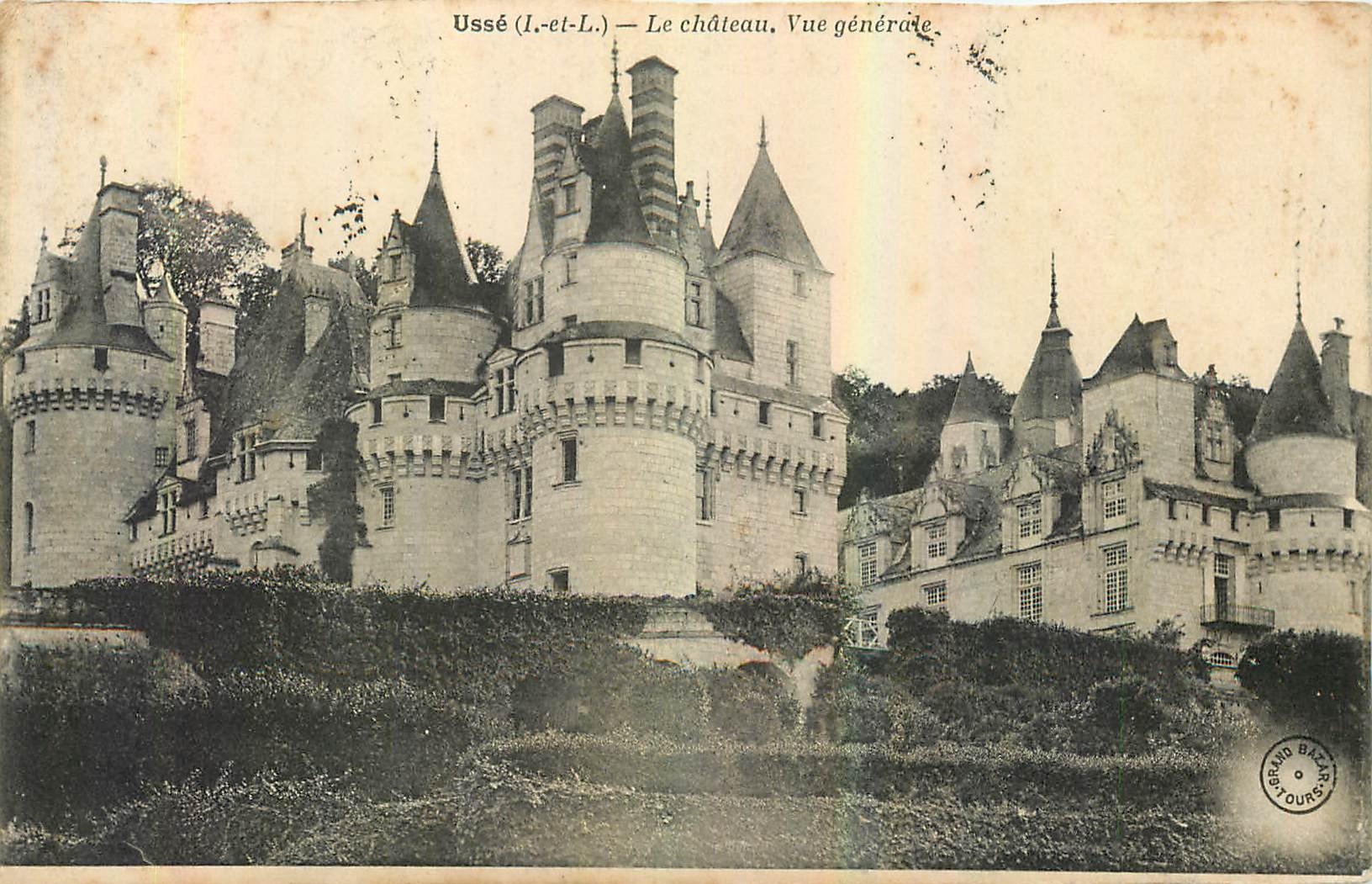 CPA Usse I et L Le Chateau Vue generale 