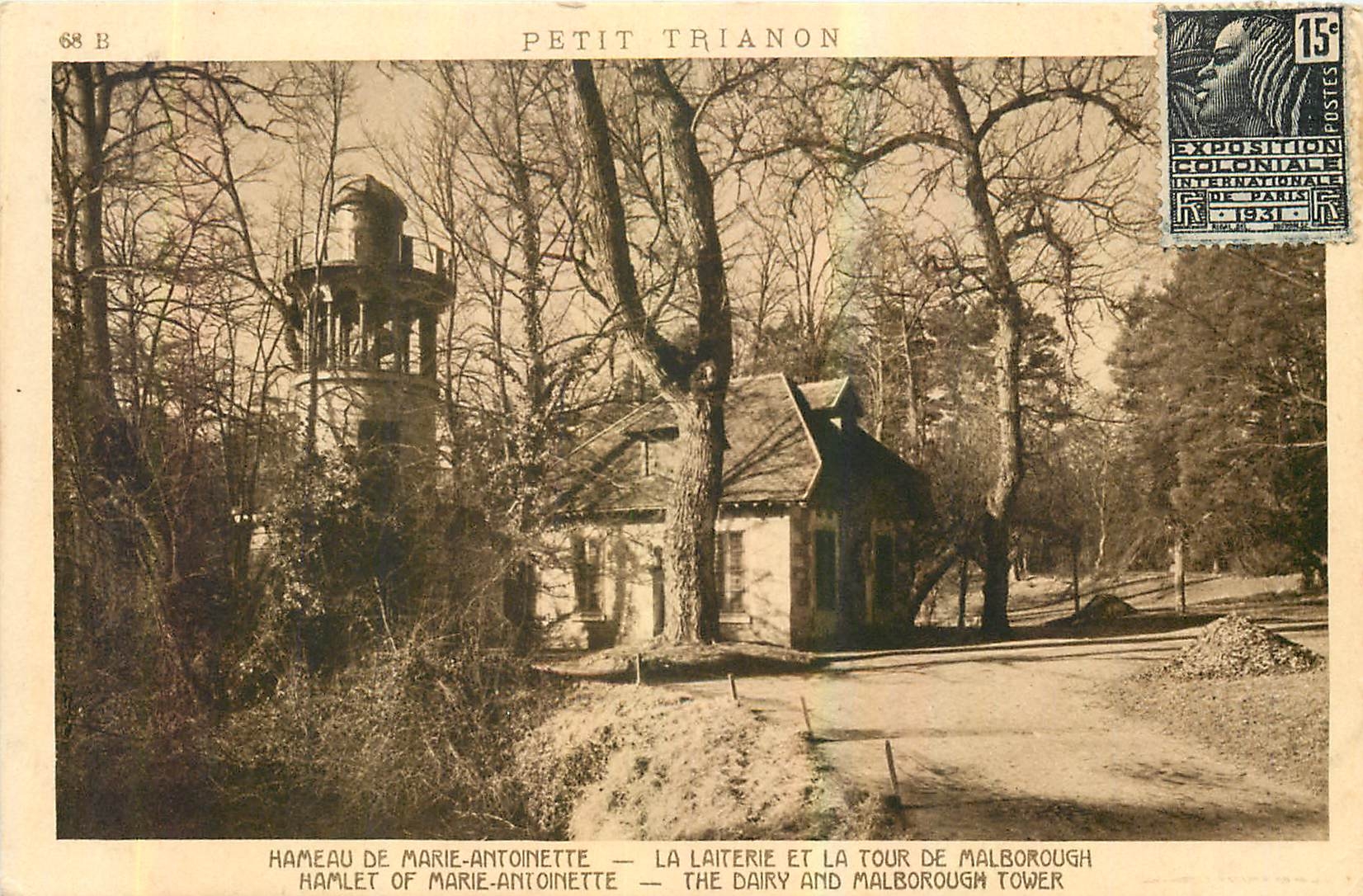 CPA Petit Trianon Hameau de Marie Antoinette La Laiterie et la Tour de Malborough 