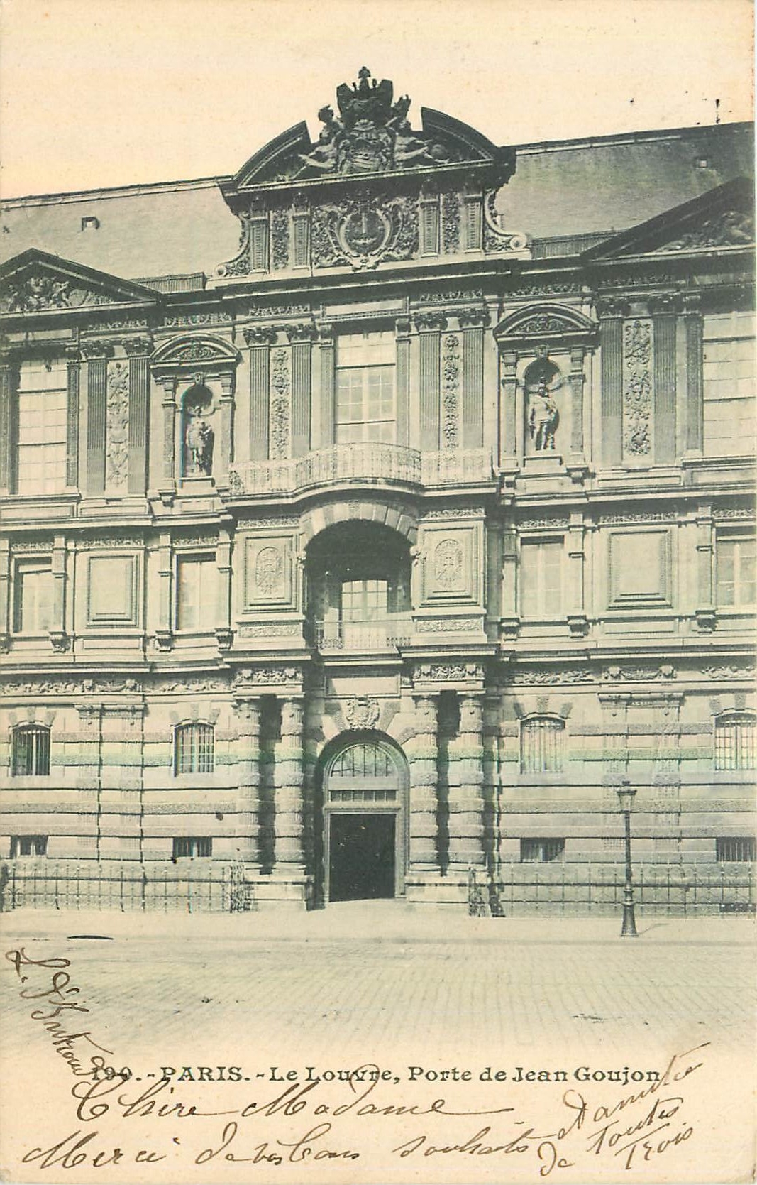 CPA Paris Le Louvre Porte de Jean Goujon 