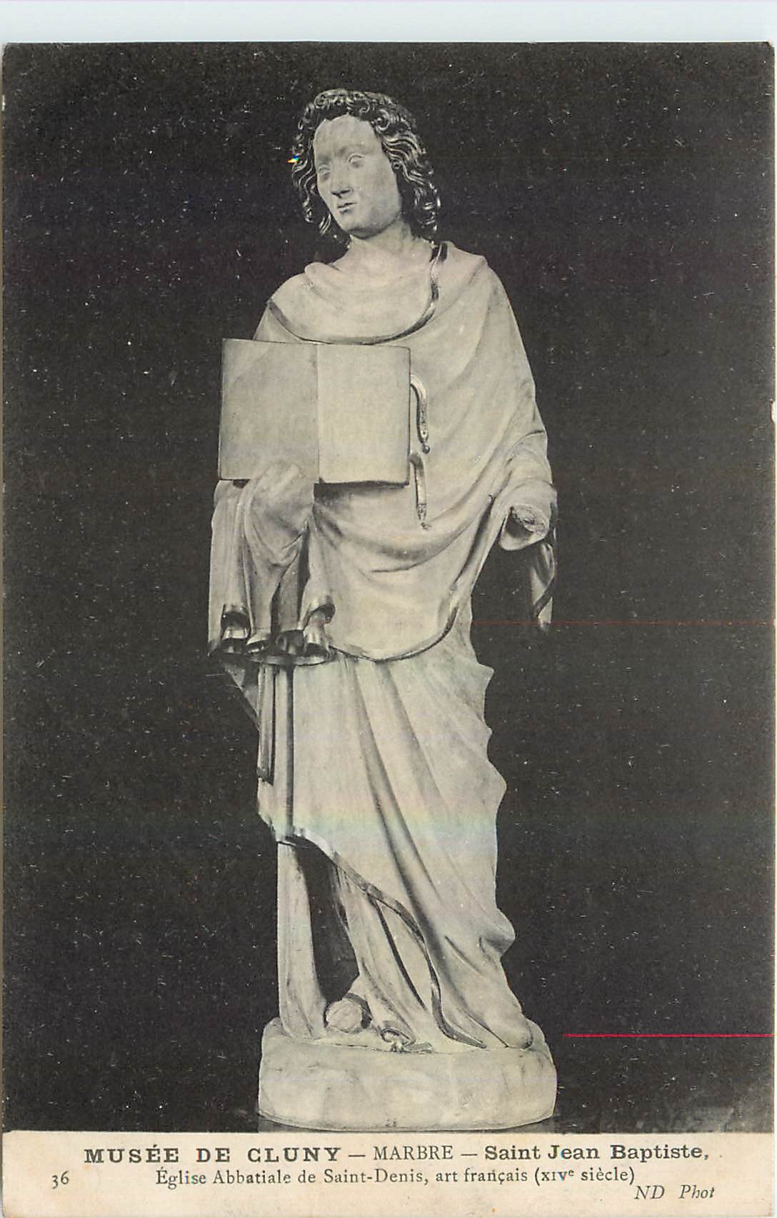 CPA Musee de Cluny Marbre Saint Jean Baptiste