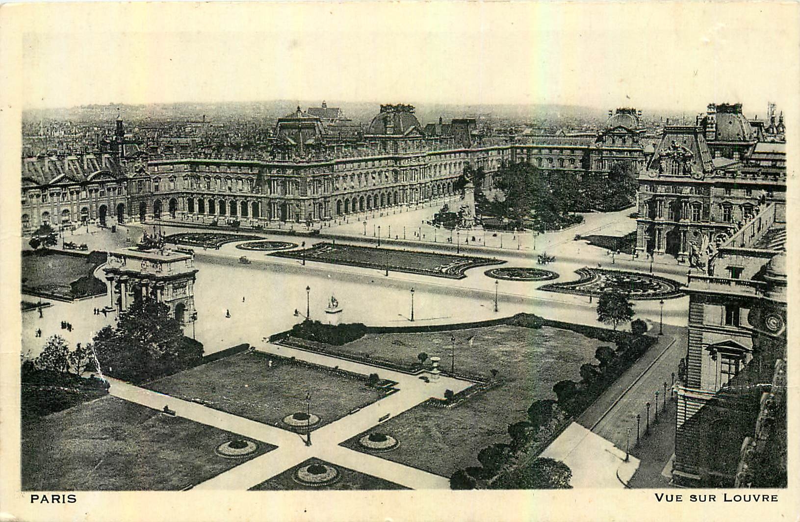 CPA Paris Vue sur Louvre 