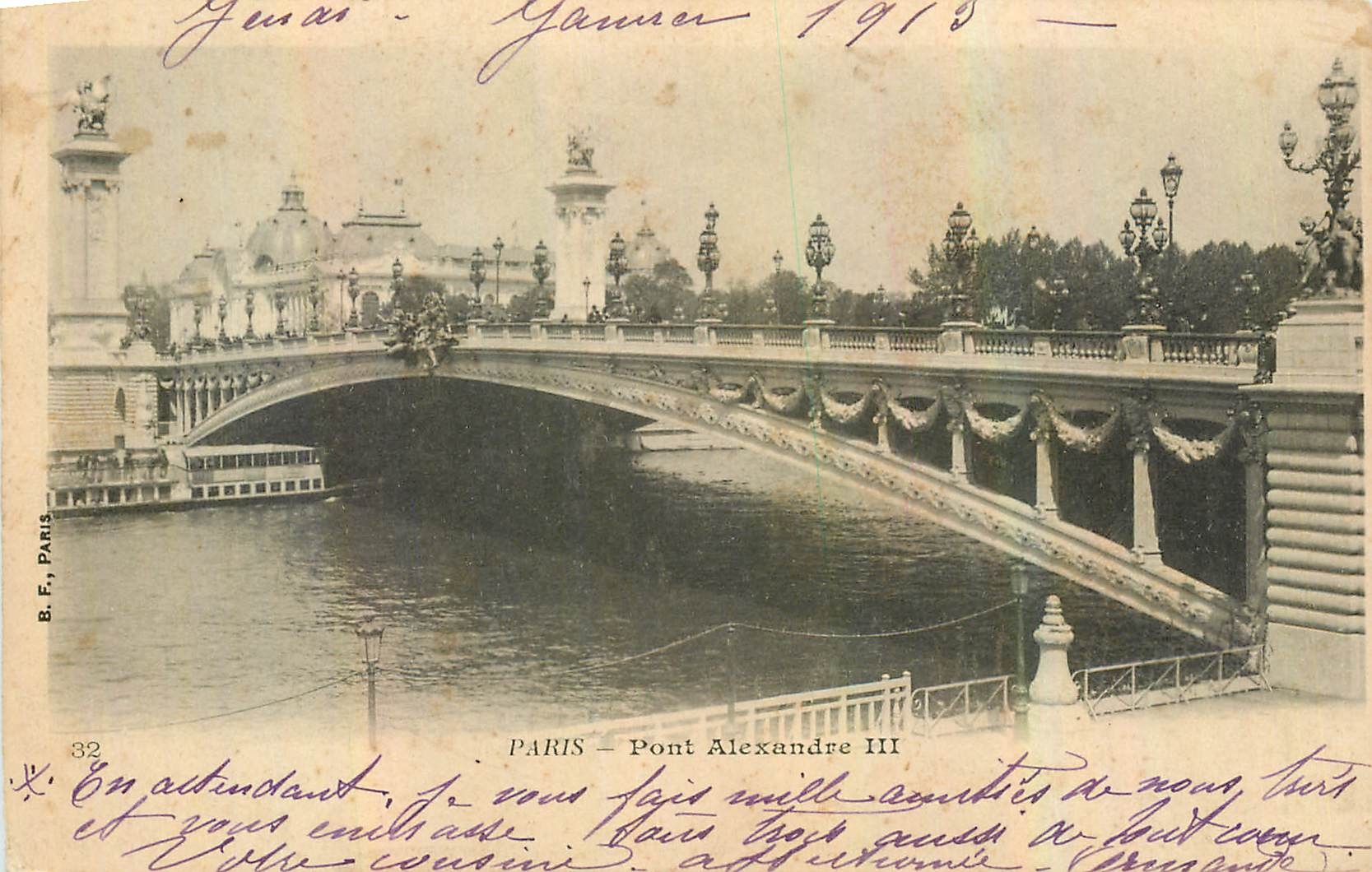 CPA Paris Pont Alexandre III 