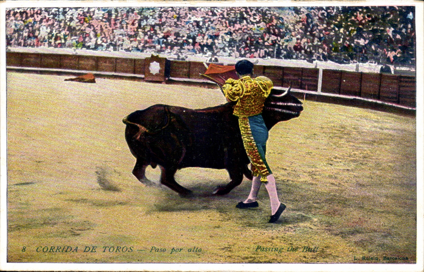 CPA Bullfight of Toros Paso por viola (bull bullfight)