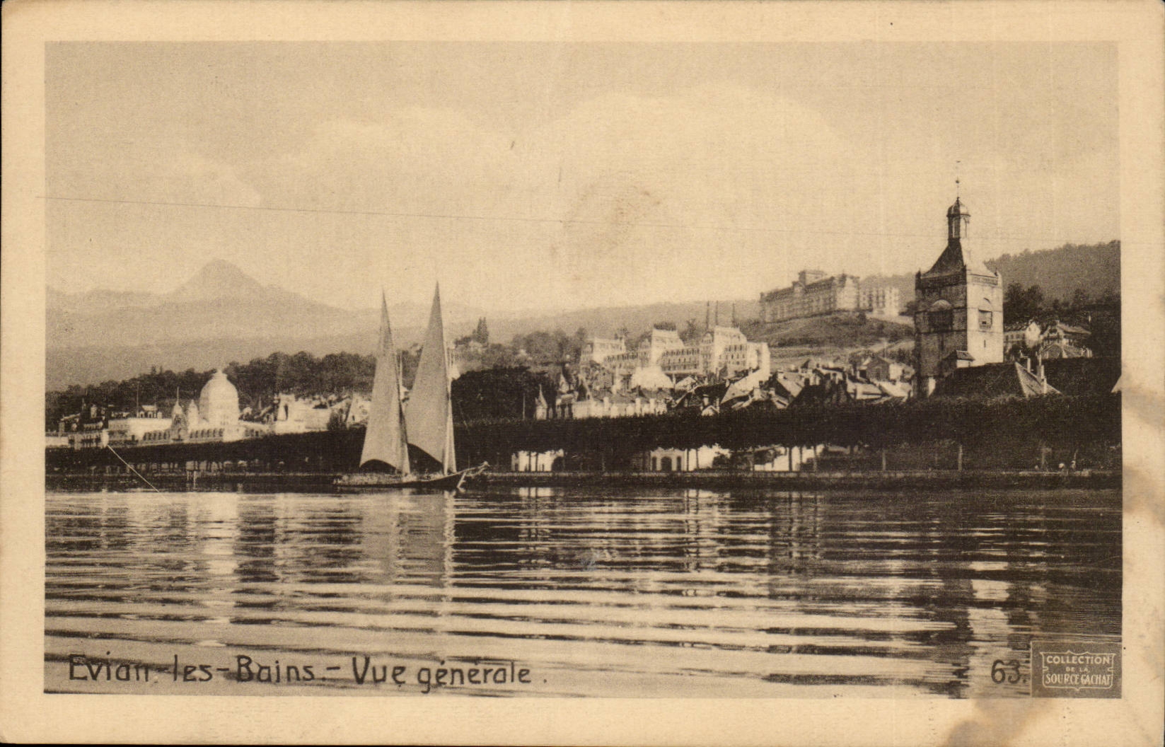 Evian les Bains CPA View