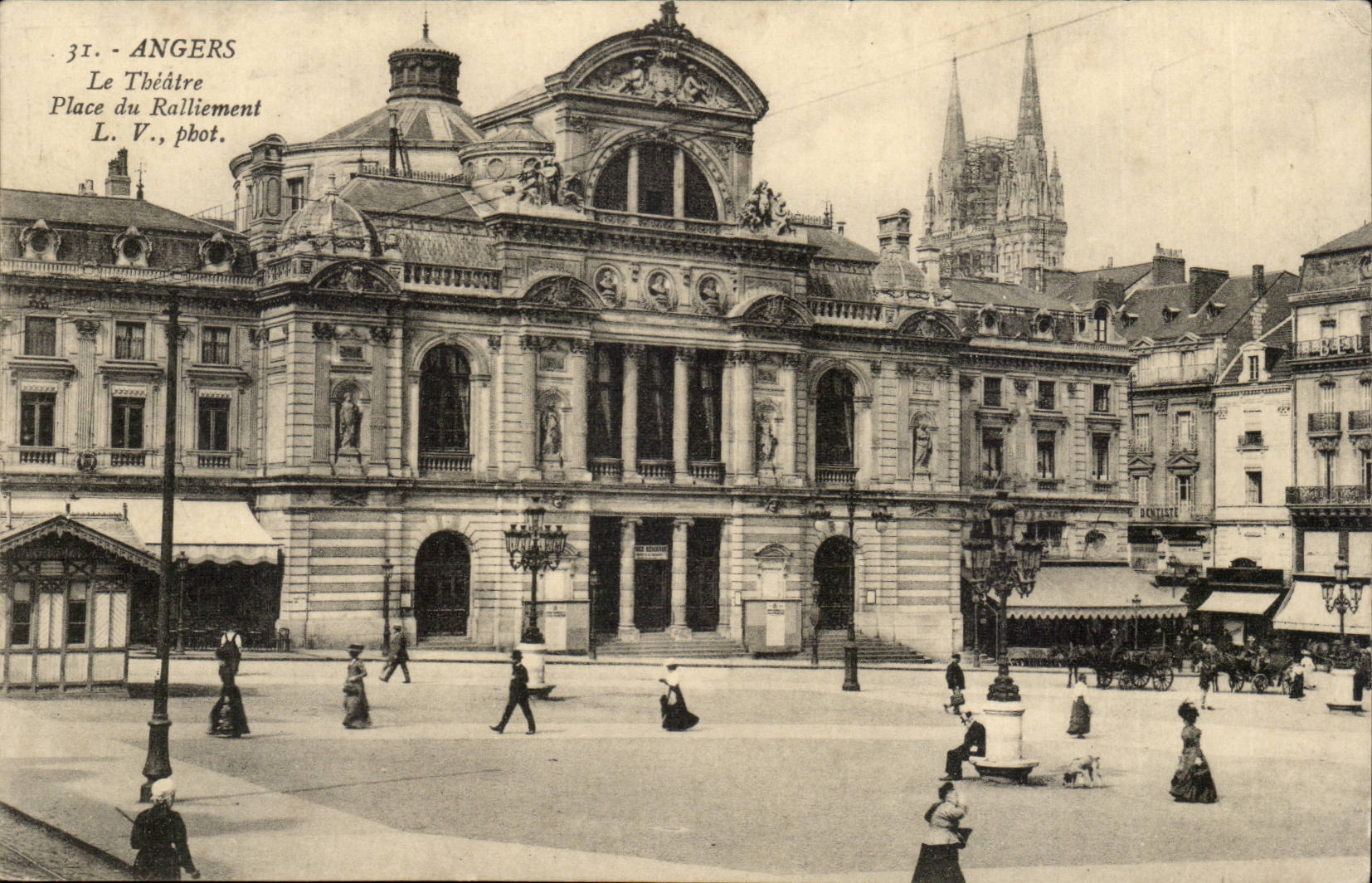 Angers CPA Places Rallying the theater