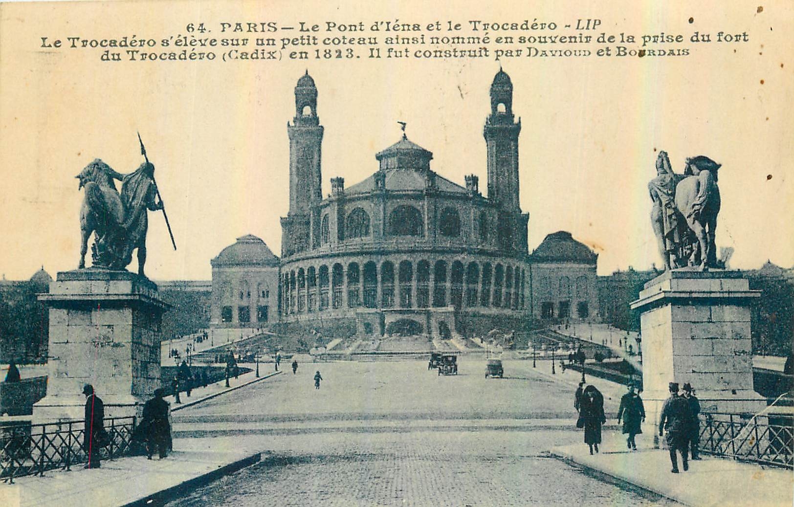 CPA Paris le Pont d'Iena et le trocadero 