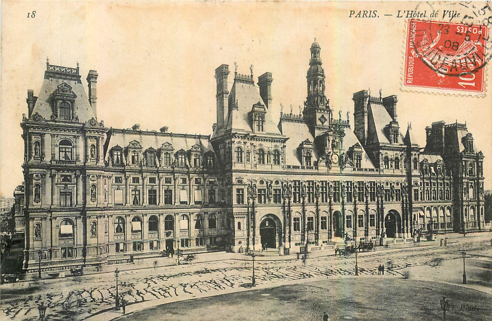CPA Paris l'Hotel de Ville 