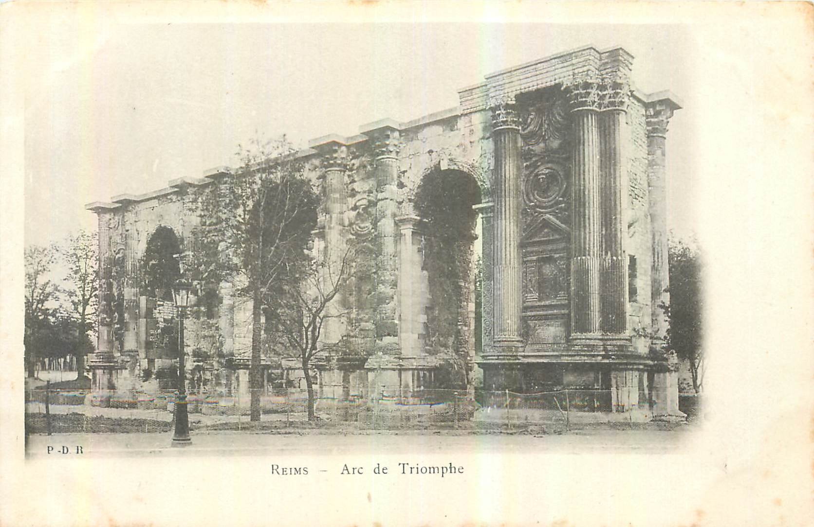 CPA Reims arc de Triomphe 