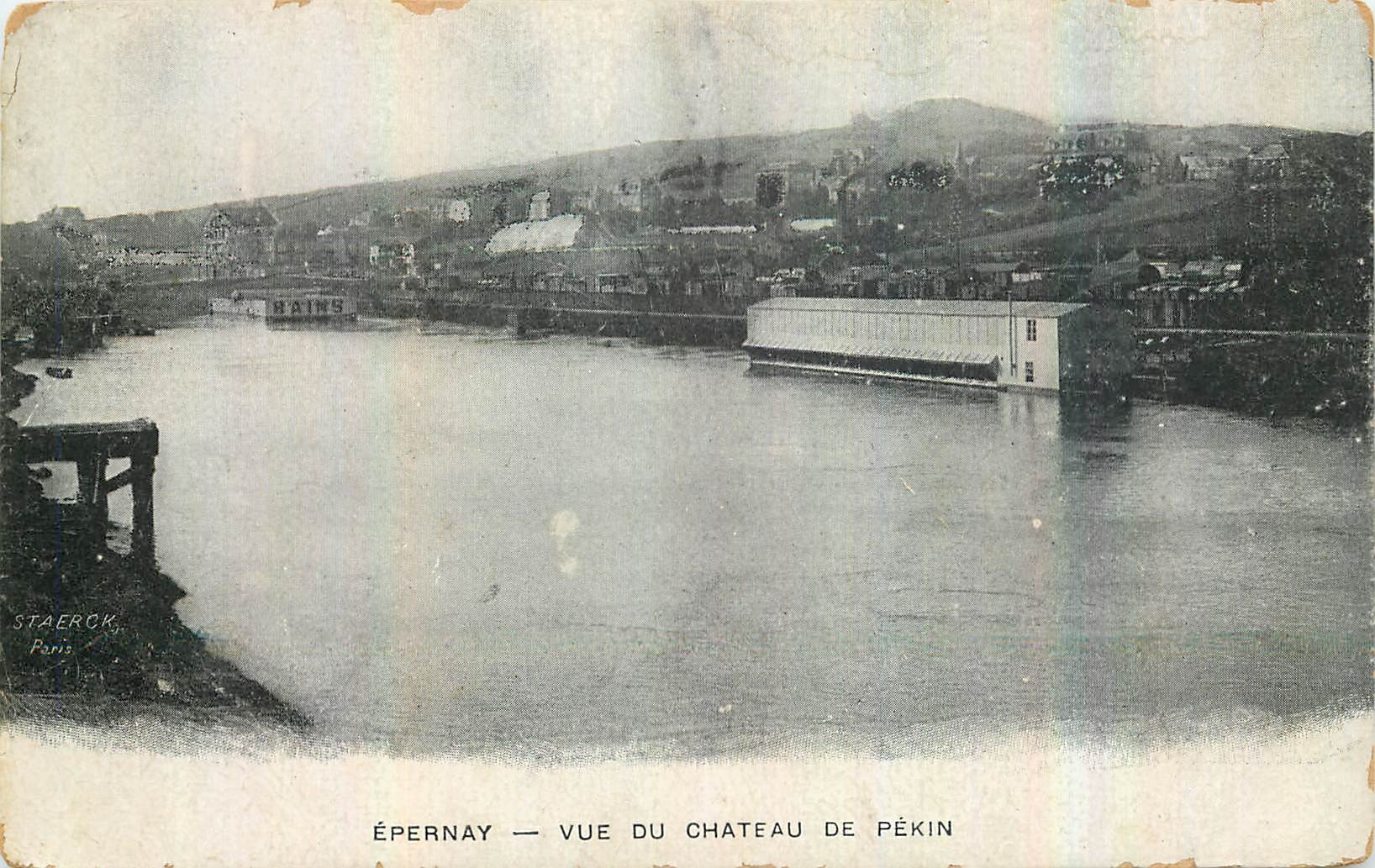 CPA Epernay Vue du Chateau de Pekin 