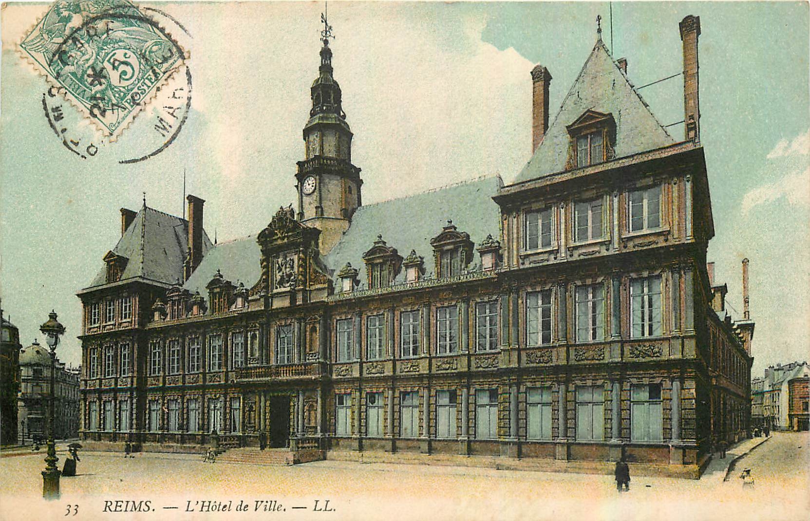 CPA Reims l'Hotel de Ville 