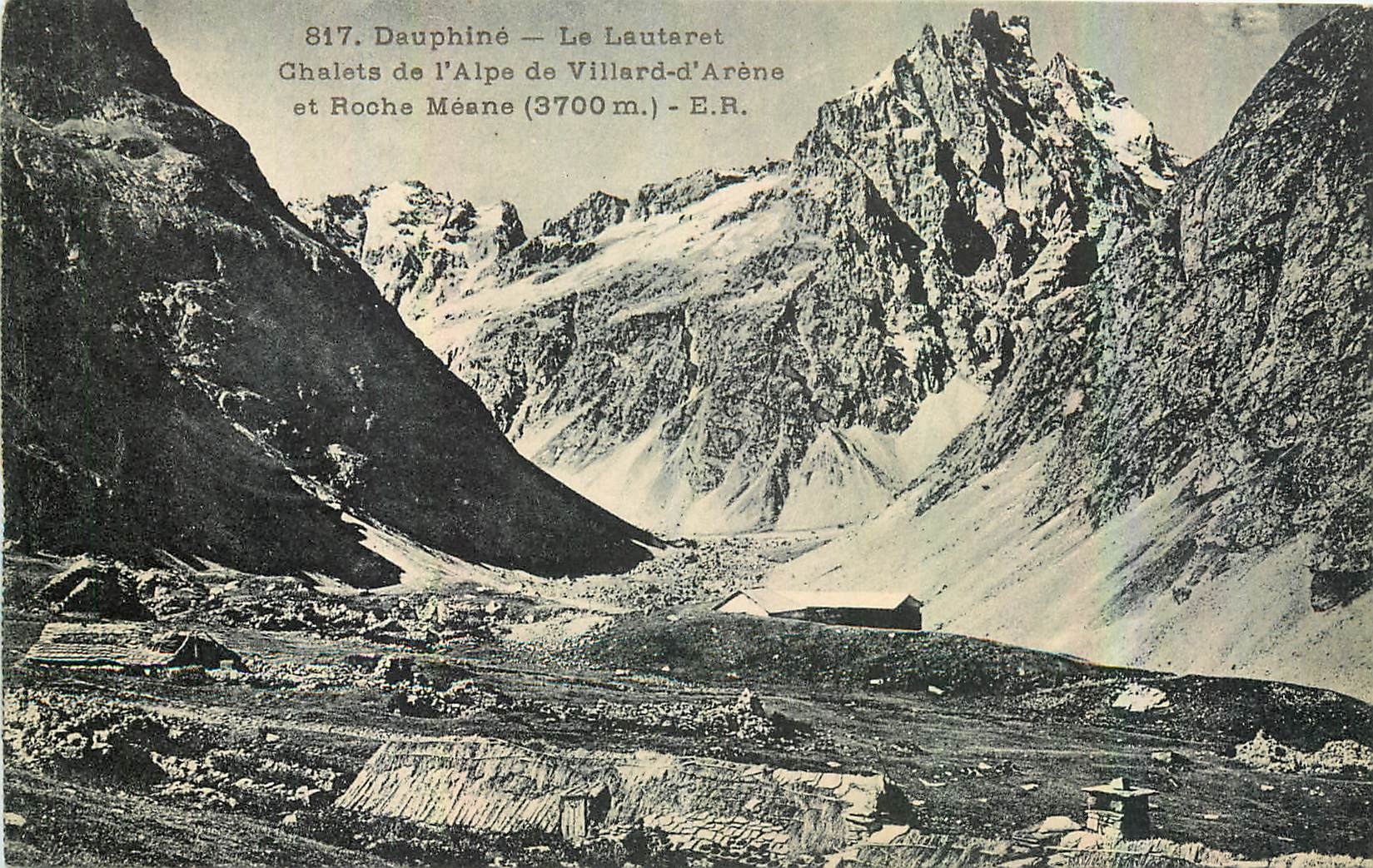 CPA Dauphine Le Lauteret Chalets de l'Alpe de Villard d'Arene et Roche Mesne