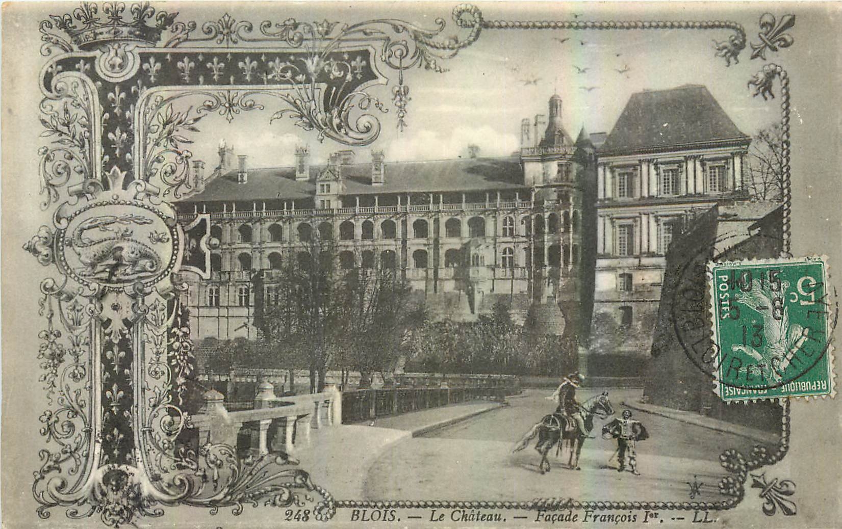 CPA Blois Le Chateau Facade Francois I 