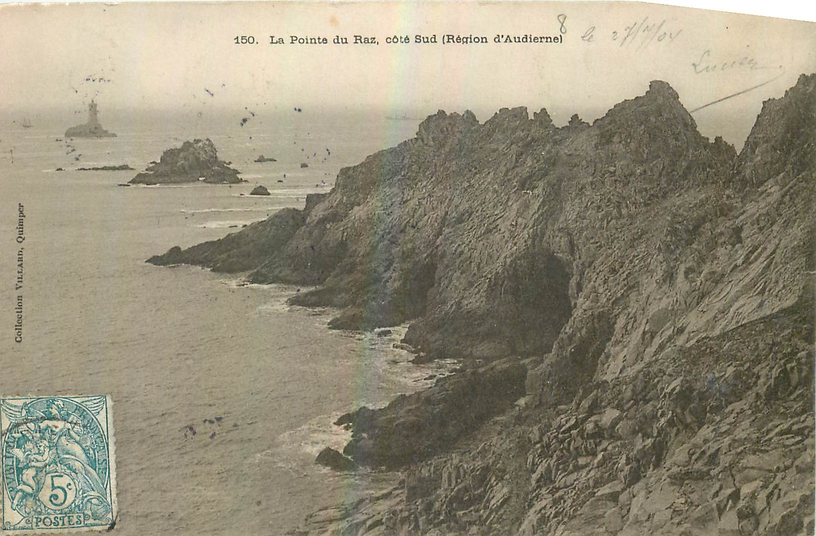 CPA La Pointe du Raz cote Sud Region d'Audiernel
