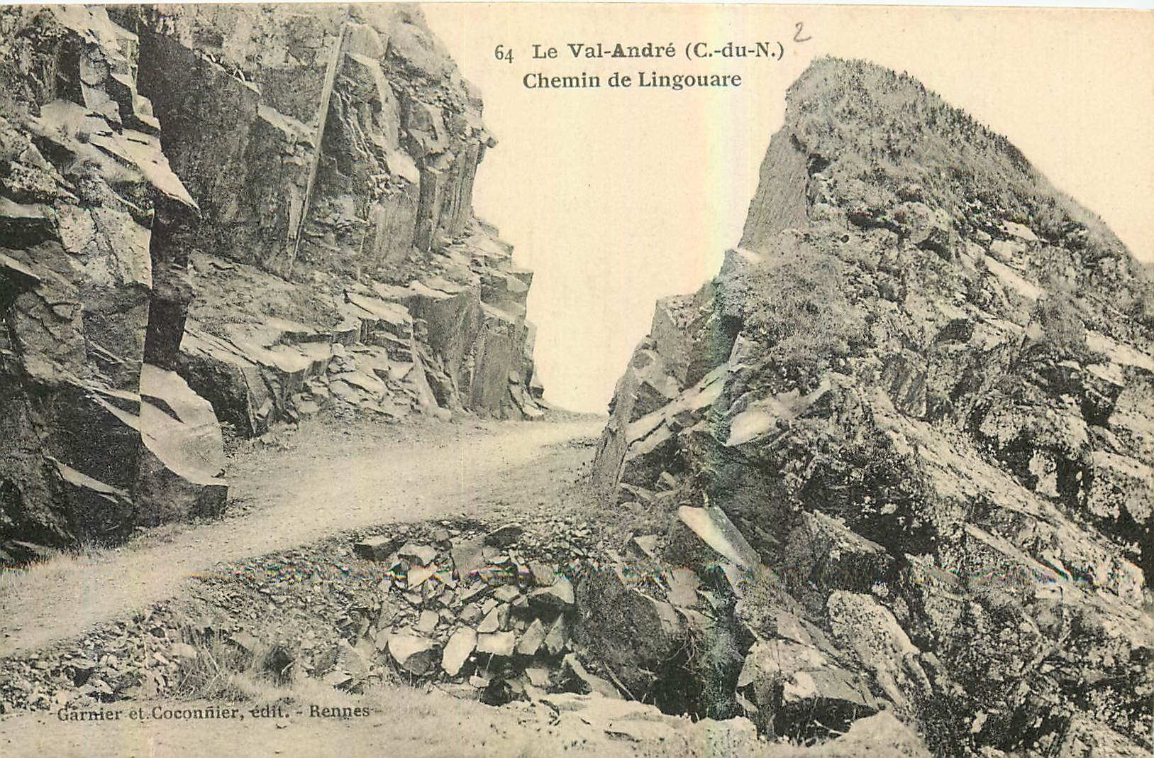 CPA Le Val Andre C du N Chemin de Lingouare