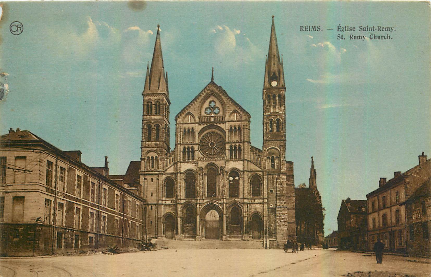 CPA Reims Eglise Saint Remy 