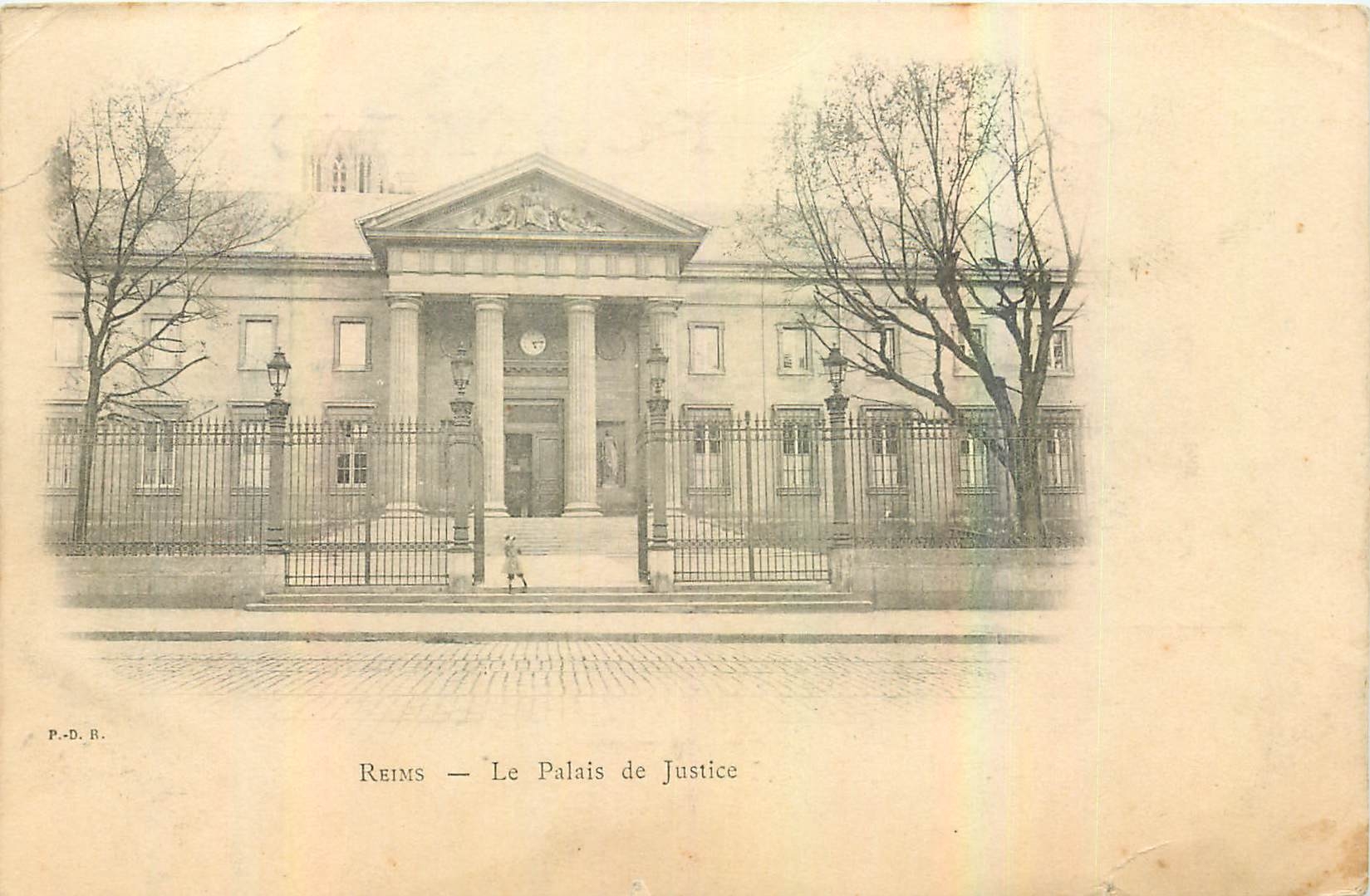 CPA Reims le Palais de Justice 