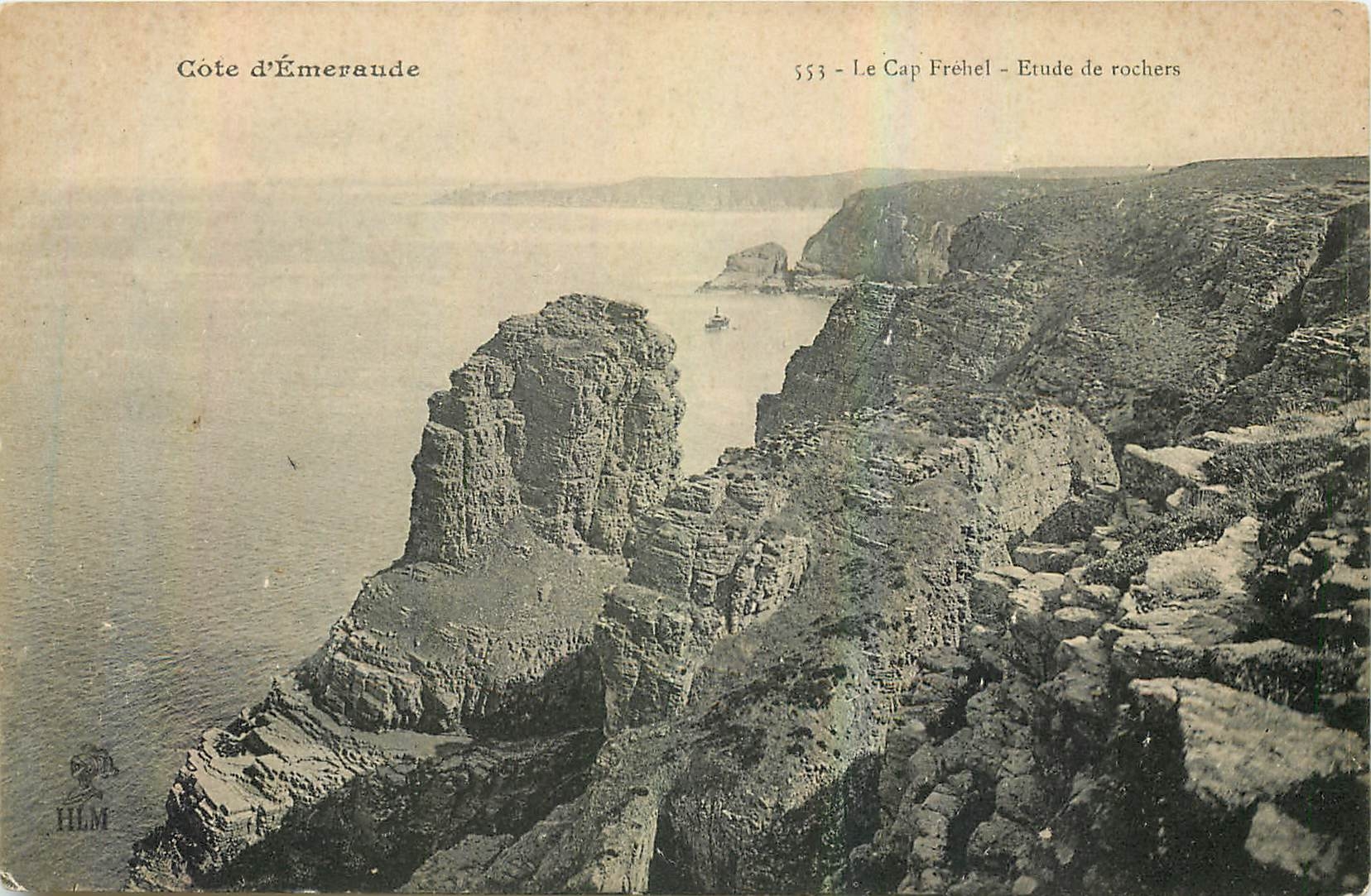CPA Cote d'Emeraude Le Cap Frehel etude de rochers 