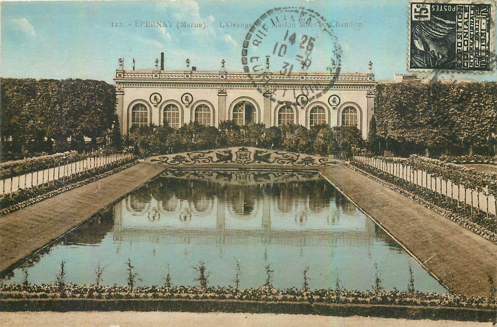 CPA Epernay Marne L'orangerie Maison Moet et Chandon